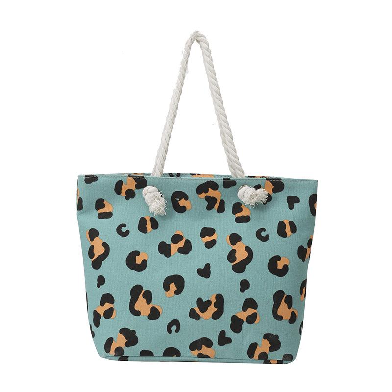 Large Capacity Student Canvas Shoulder Tote Bag with Letter Print – Stylish & Simple