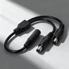 30cm Long PVC DC7.4x5.0mm Splitter Cable Ensuring Stable Power Transmission and Long Use for Various Devices