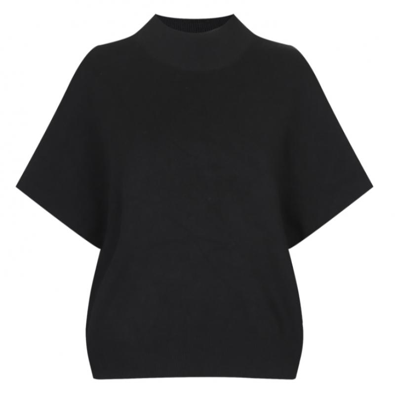 Shop   Women S midSeaSon Mock Neck Plain Short Sleeve Knit Khaki Bom Wkn260045