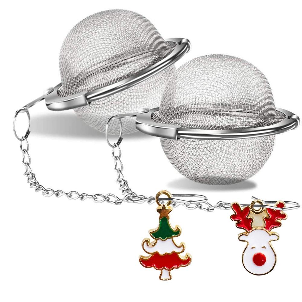2PCS Fine Mesh Butterfly Bee Chain Tea Infuser Stainless Steel Tea Strainer Tea Filter Ball  Cooking