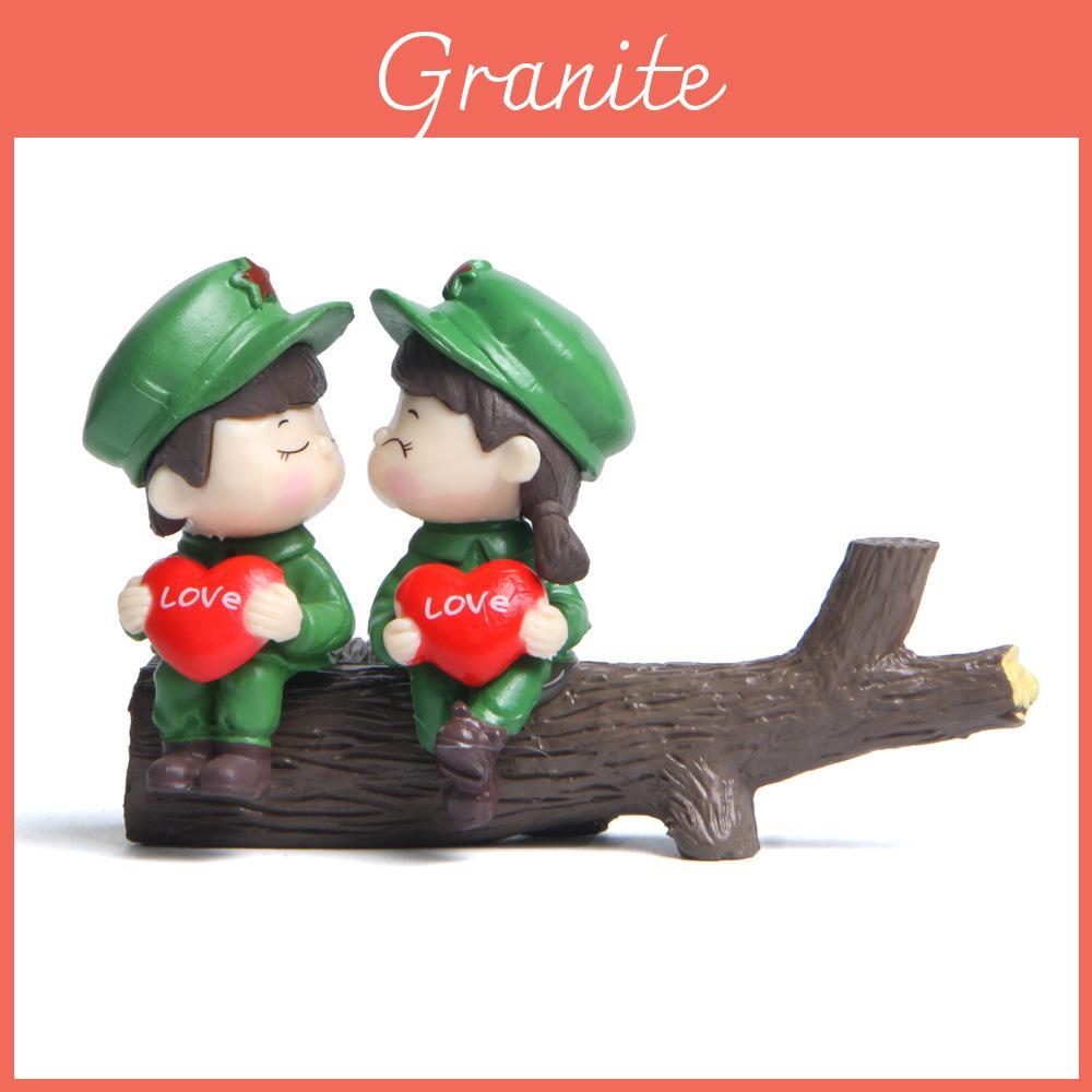 Diy Korean Style Love Heart Couple Figurines With Pvc Material For Wedding Gifts And Home Decor