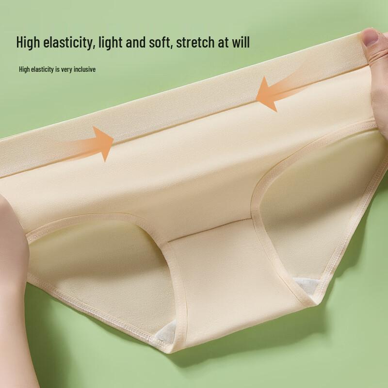FENTENGCARE Women's 7A Antibacterial Mid-Waist Cotton Underwear