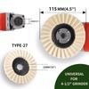 2Pcs 7/8 Inch Wool Polishing Wheels Buffing Pads Angle Grinder Accessories Grinding Disc forMetal Glass Ceramic Polishing