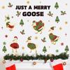Christmas Wall Stickers Christmas Cute Animal Children's Room Wall Stickers Ovc Self-adhesive Christmas Tree Atmosphere Decorative Window Stickers