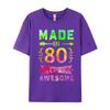 Unisex Classic Tshirts 43 Years Old Bday 43rd Birthday Idea Made In 1980 Tshirts Pure Cotton T Shirt Casual Funny Sarcasm Tees