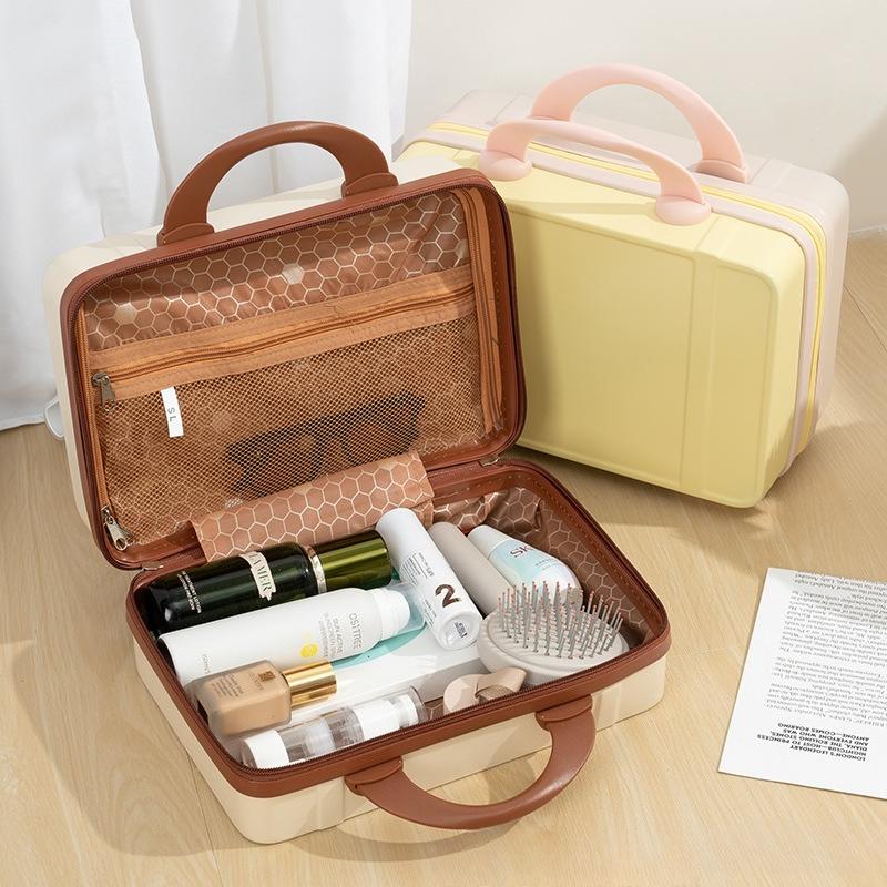 1Pc Small Suitcase, Mini Cosmetic Case, Small Case, Souvenir, Suitcase, Storage Bag, Password Box.