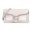 Tabby 21 Logo-Print Kalbsleder Hand-Crossbody-Schultertasche Klein Damen Kreideweiß