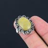 Gift For Her Natural Polychrome Jasper Statement Ring Size 7.5 925 Silver