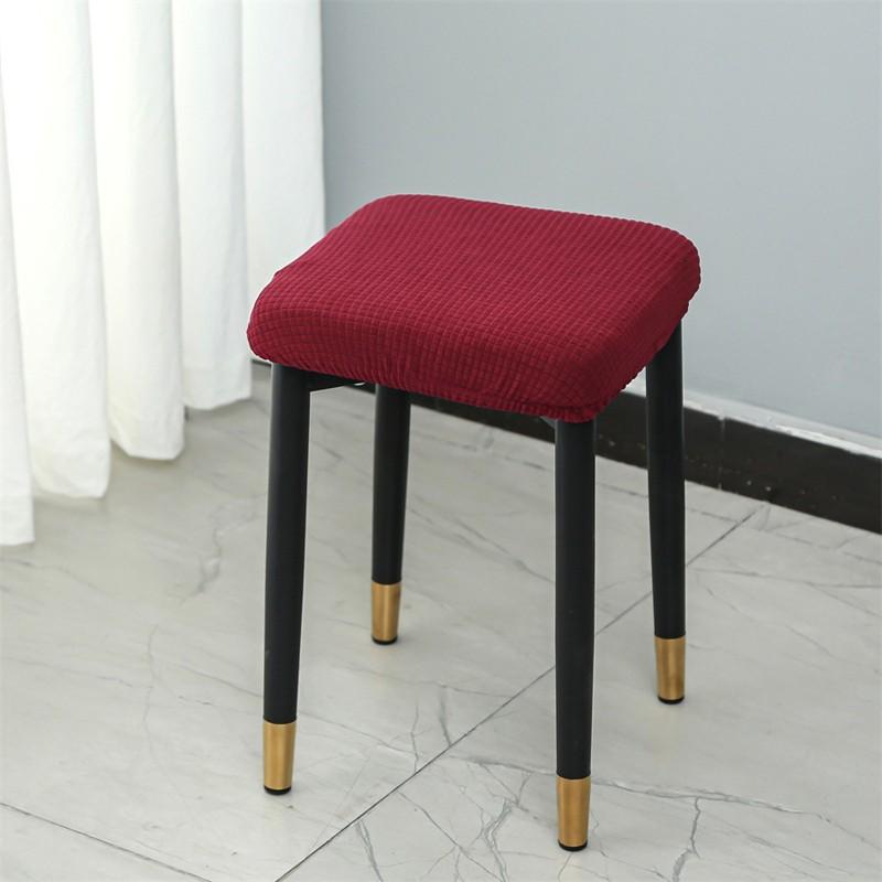 Elastic Chair Seat Cover Thickened Small Stool Cover Home Stool Cover Dustproof Dining Chairs Slipcovers Seat Case Home Decor