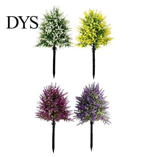 Lavender Plant For Home Artificial Topiary Ball Tree UV Resistant Fake Shrub Bushes with Retro Style Flowers Stake Realistic Plants for Wedding Patio