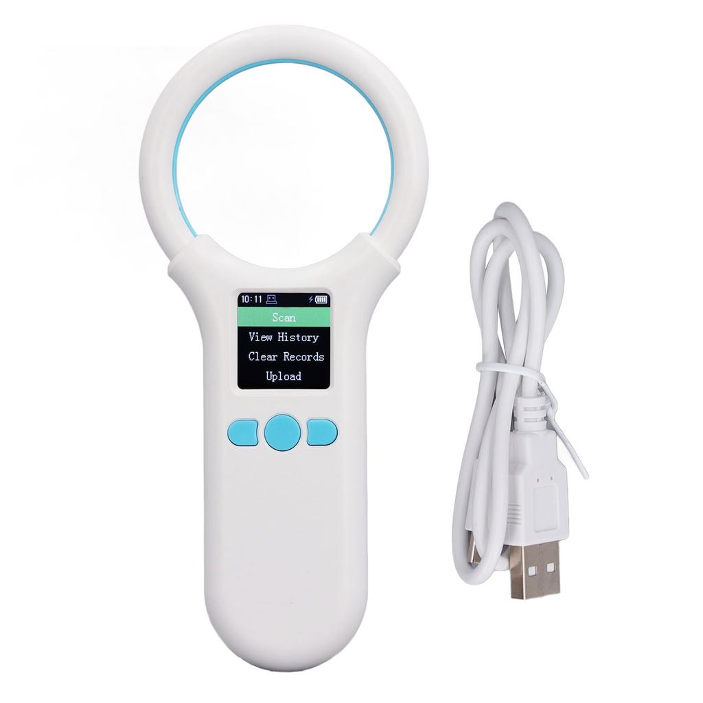 Animal Tag Scanner BT 134.2khz 125khz EMID FDX B Organic LED Display Handheld Pet Chip Reader