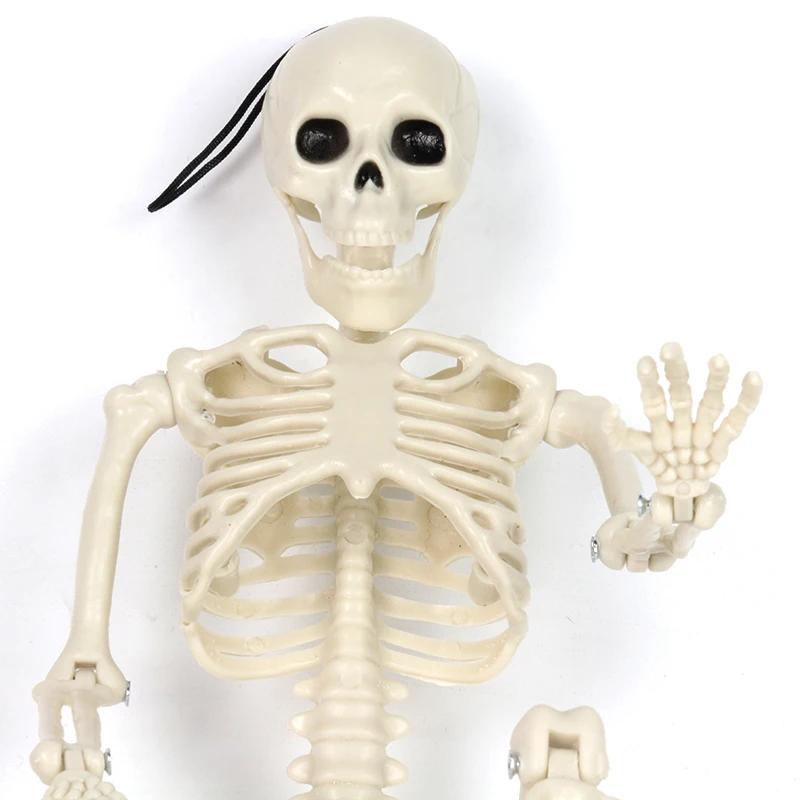 Small Skeletons Decoration Full Body Posable Joints Spooky Skeletons Hanging for Halloween Haunted House Party Decor Trick Prop