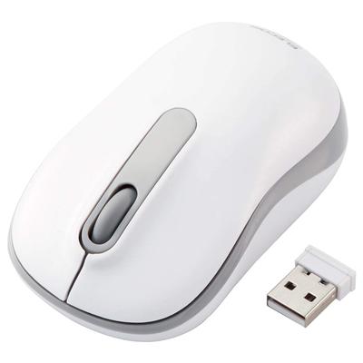 Elecom Wireless Mouse 3 White M-DY11DRSKWH, Quiet, Antibacterial, Buttons, Medium,