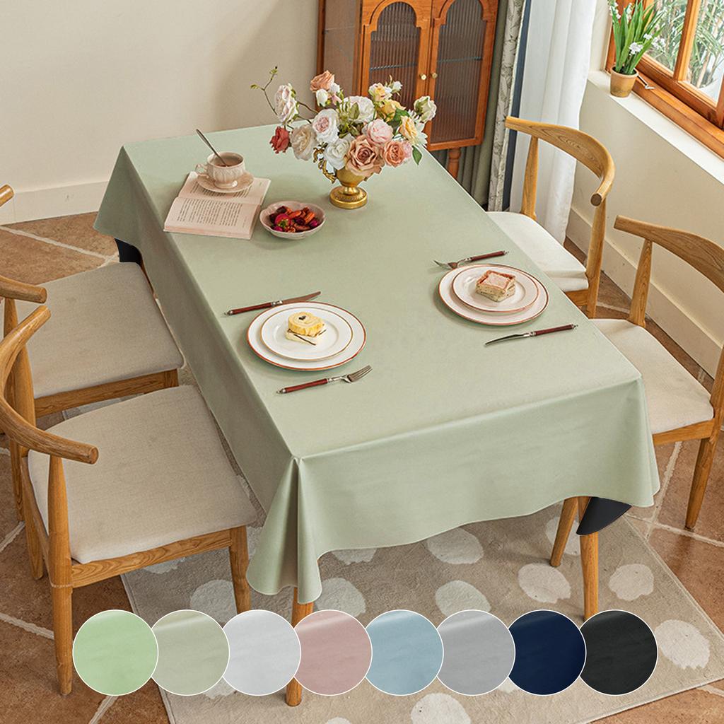 Solid Color, Minimalist, Waterproof Wedding and Holiday Table Decorations, Outdoor Picnic Tablecloths, Kitchen Tablecloths