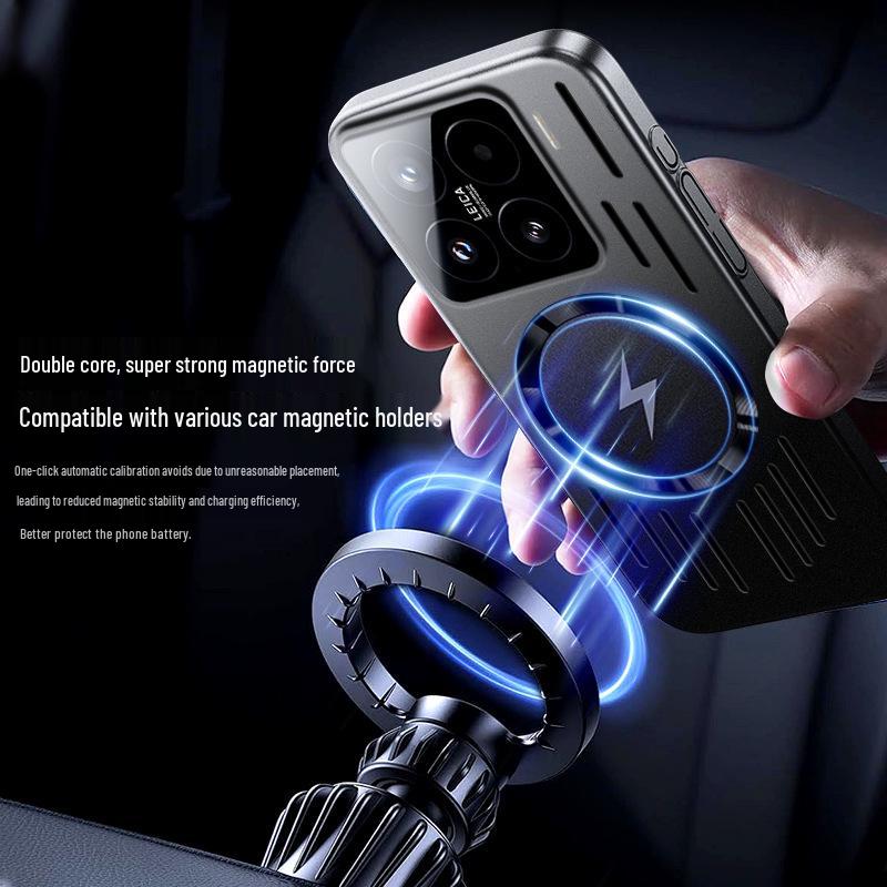 Xiaomi 15/Redmi K80 Skin-Feel Poco F7 Ultra Magnetic Case with Heat Dissipation, New PC Design