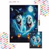 Halloween 5D DIY Diamond Art Painting Kit Cute Ghost Pumpkin Home Wall Decor Handmade Gift Holiday Art Craft Full Drill Set
