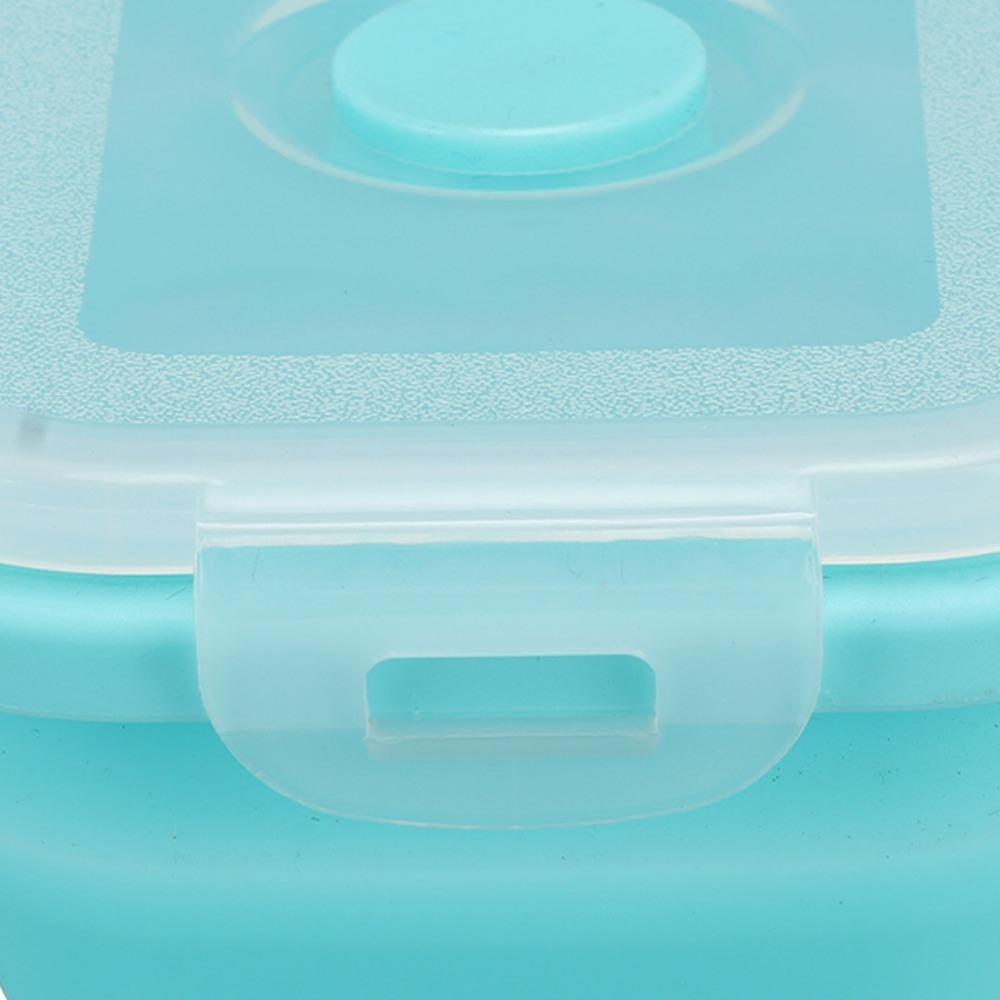 2PCS Collapsible Design Food Storage Container Silicone Refrigerator Storage Box For Picnics