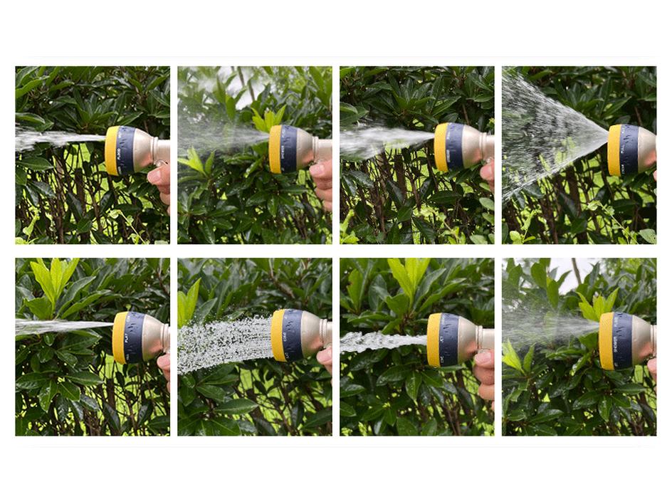 Multi-Purpose High-Pressure Water Gun: 8-Function Pure Copper Nozzle for Car Wash & Garden Watering.