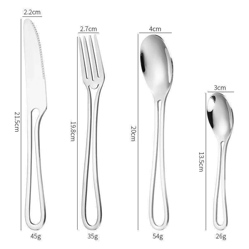 

Jaswehome набор столовых приборов набор столовых приборов из нержавеющей стали нож вилка ложка разноцветное столовое серебро
