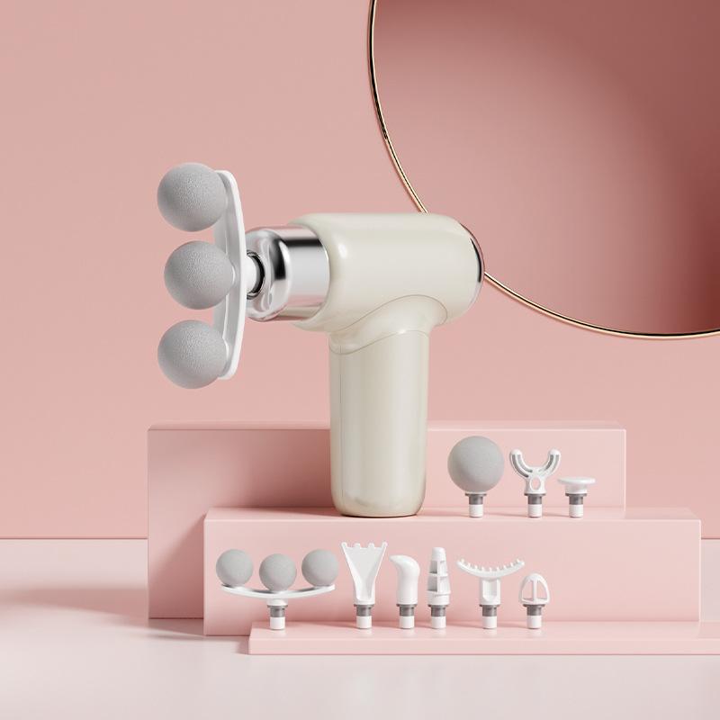9-Head Mini Electric Fascia Gun Massager for Neck and Fascia