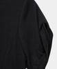 ETRE AU SOMMET Drape Pintuck Zipper Roll-Up Short Top (Black)