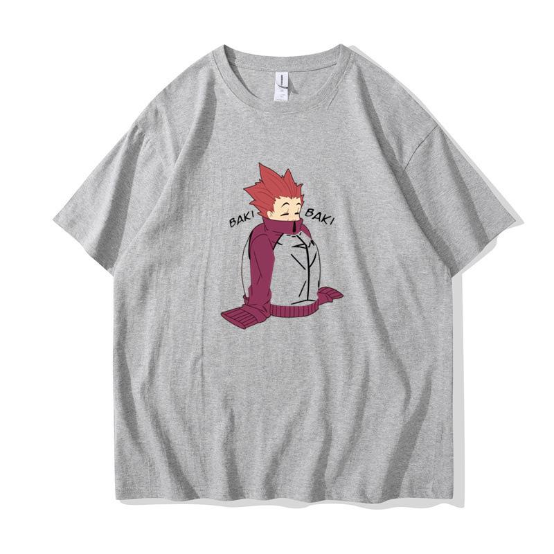 Summer Couple's Cartoon Round Neck Short Sleeved Men's and Women's Unisex T-shirts