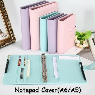 Nuevo Carpeta de archivos recargable Vintage para cuaderno, cubierta para Bloc de notas, carpeta de anillas de cuero, suministros de oficina