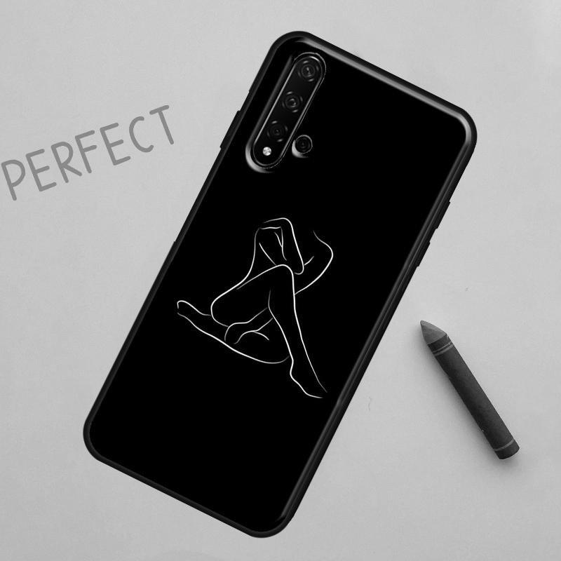 Sexy Nude Women Art For Huawei Nova 8i 12i 11i 12s Y73 Y72 Y61 Y91 Y90 Y70 Y60 9 10 SE P30 P40 Lite P60 Pro Case