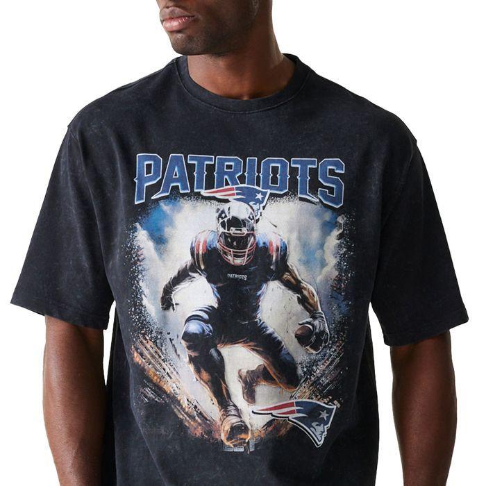 Chemise Oversized - NEW ERA - New England Patriots - 100% Coton - Manches Courtes - Noir/Bleu