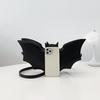Bolsa Transversal Feminina Personalizada Criativa Bolsa Pequena Feminina Halloween Morcego Personalidade Engraçada Mensageiro de Ombro Axilar