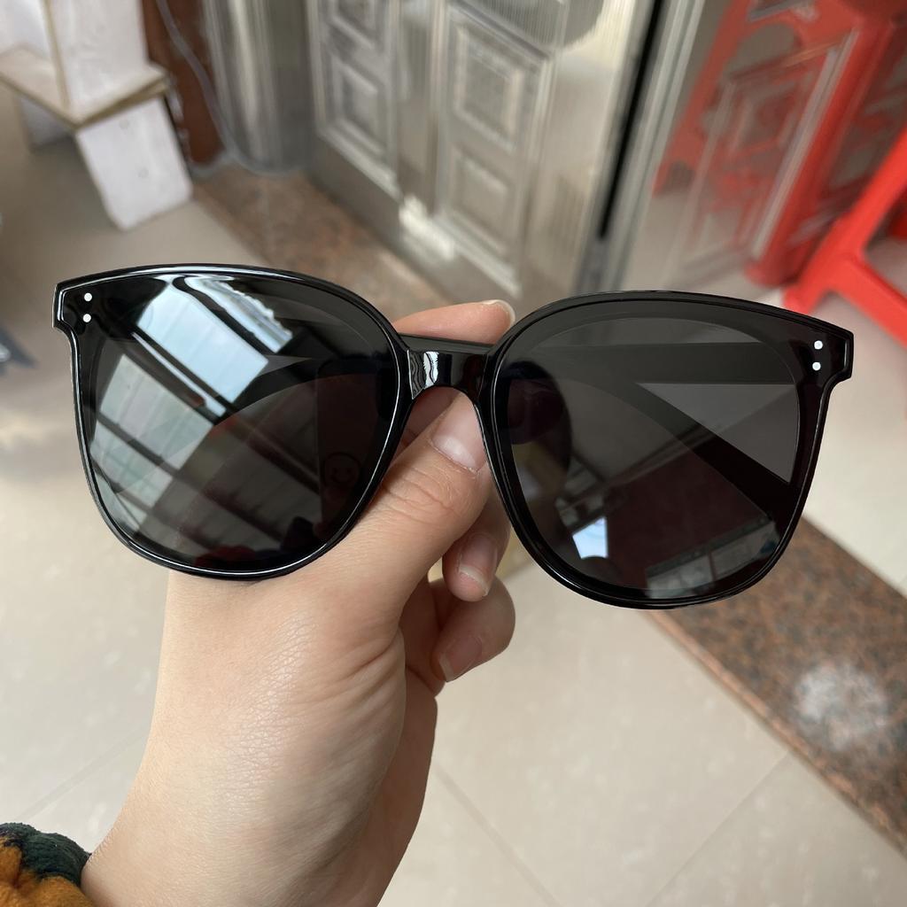 Petites Lunettes de Soleil Trois Points, Lunettes de Soleil Carrées, Crème Solaire, Protection UV, Drainage Grande Monture, Lunettes d'Étal