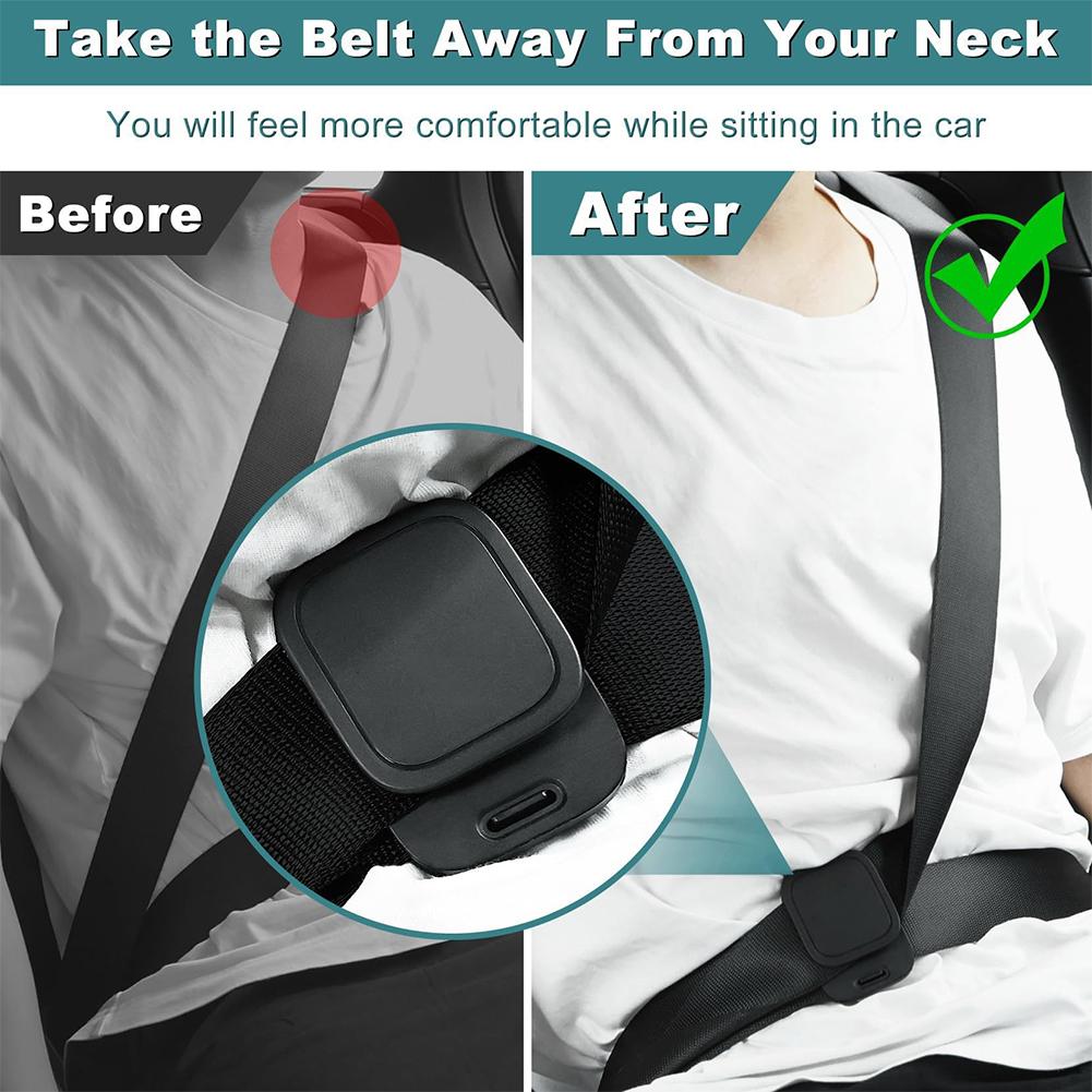 Seat Belt Adjuster Seatbelt Clip For Car Shoulder Neck Belt Locking Clip Protector For Comfortable Driving Universal Automotive