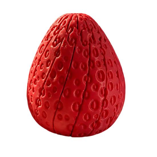 3D Printed Twisting Strawberry Toy Stress Relief Slippery Strawberry Toy Articulated Spiral Rotating красный