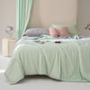 Class A Ice Silk Summer Quilt: Solid Color, Machine Washable, Thin Cooling Blanket for Air Conditioning