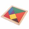 Kinder Montessori Holz Tangram Puzzle Holz Spielzeug Bunte IQ Spiel Brain Teaser Intelligente Pädagogisches Spielzeug für Kinder