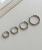 Vinedew Anneau en Acier 2,5 mm Boucles d'Oreilles en Acier Chirurgical E-103