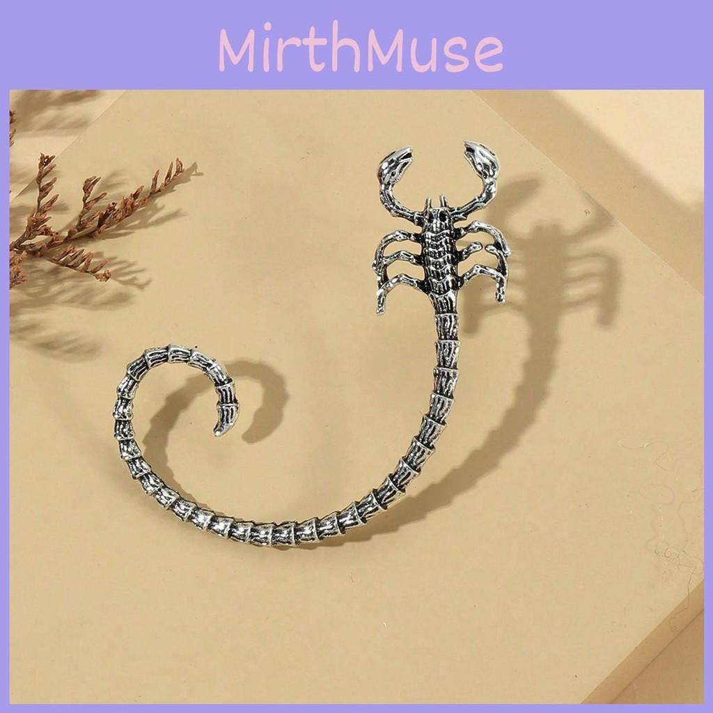 Scorpio Animal Punk Cuff Earrings For Women With Black Plated Jewelry Alloy