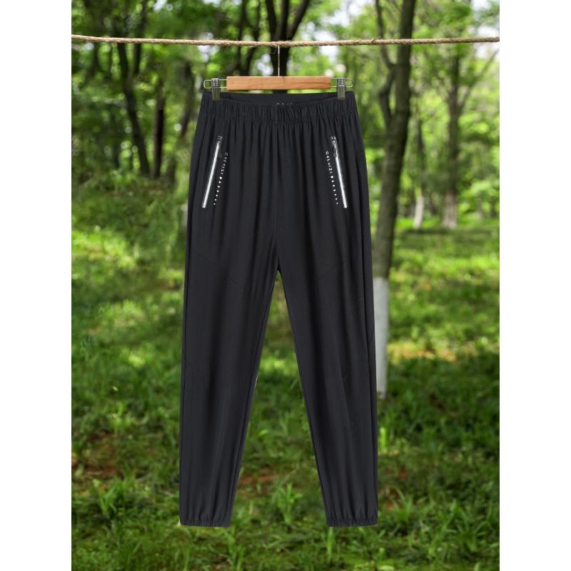 Sports breathable sweat-wicking trousers, new summer high-waisted quick-drying anti-light fitness running casual pants