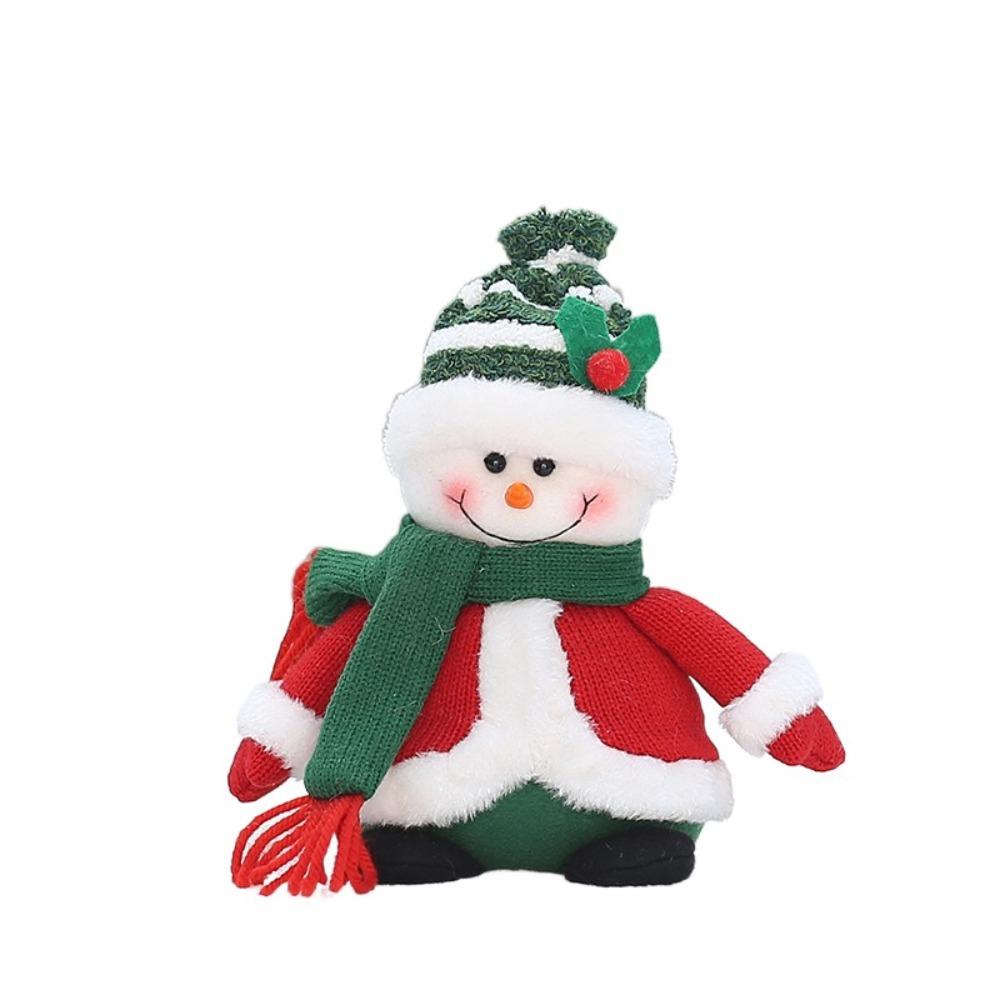 Cute Christmas Snowman Doll Plush Merry Christmas Decoration Santa Claus Doll Toy Home Decoration