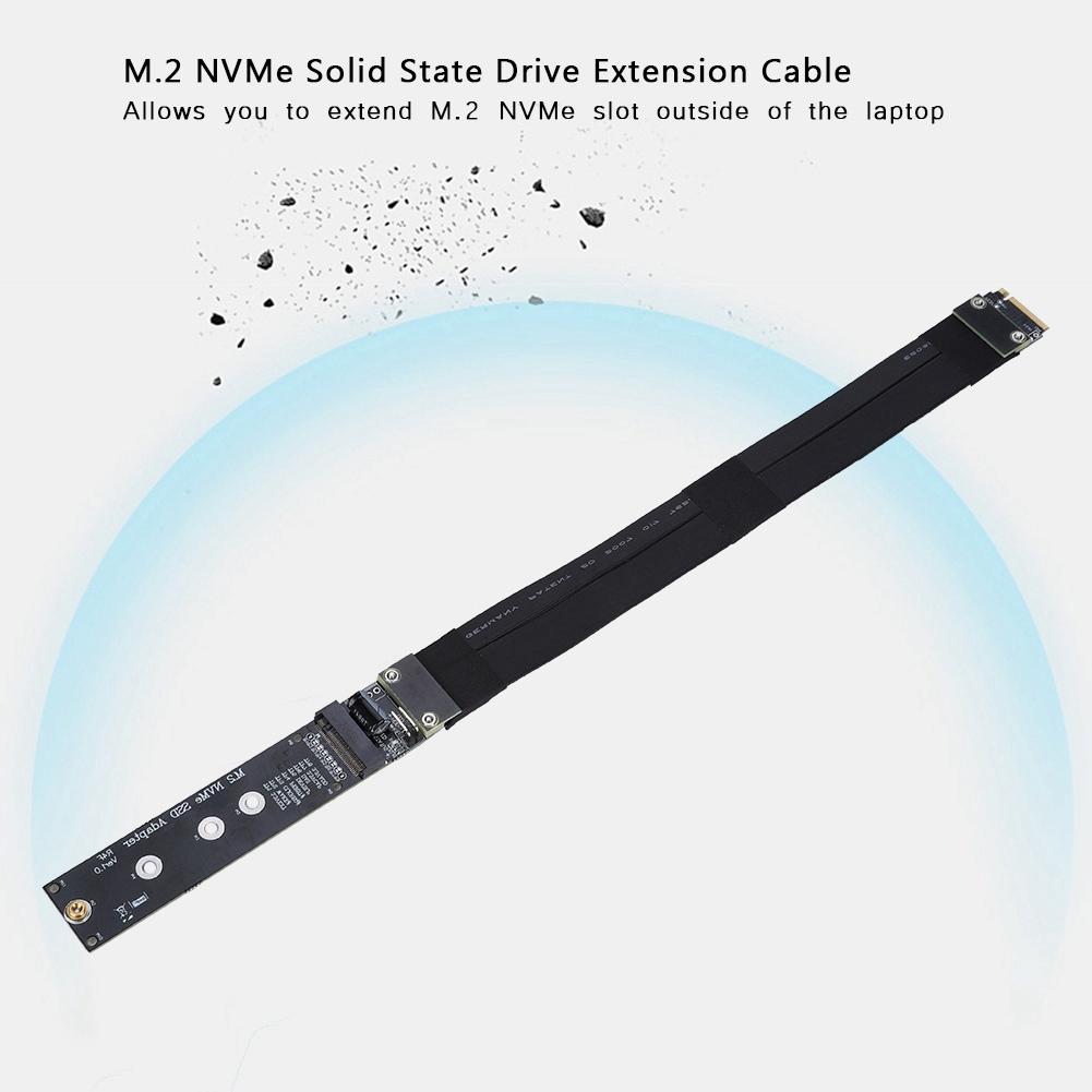 20cm M.2 NVMe SSD Solid State Drive Extension Cable for PCI E 3.0 X4 Full Speed