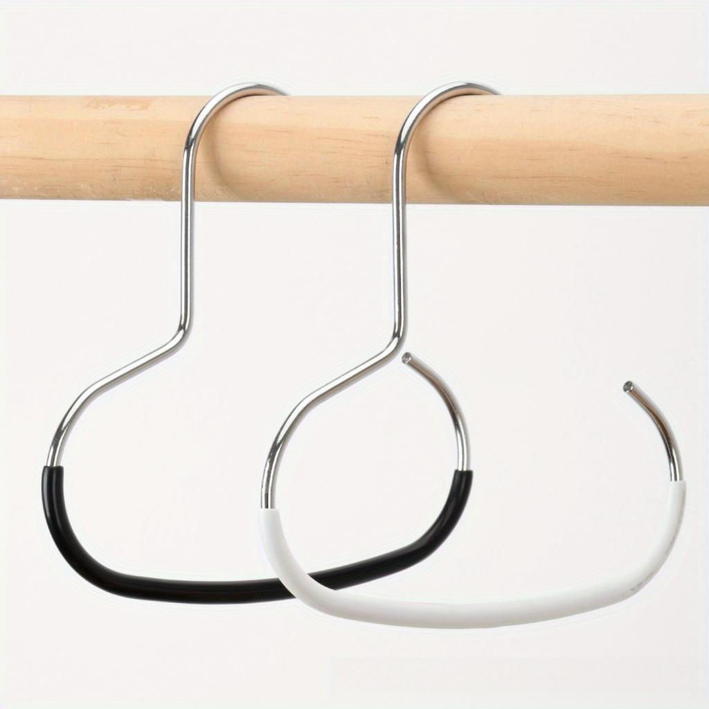 5 Stück Hutaufhänger, Rutschfester Hängeständer, Runde Haken, Edelstahlhaken für Kleiderschrank, Geeignet für Hüte, Gürtel, Krawatten, Schals