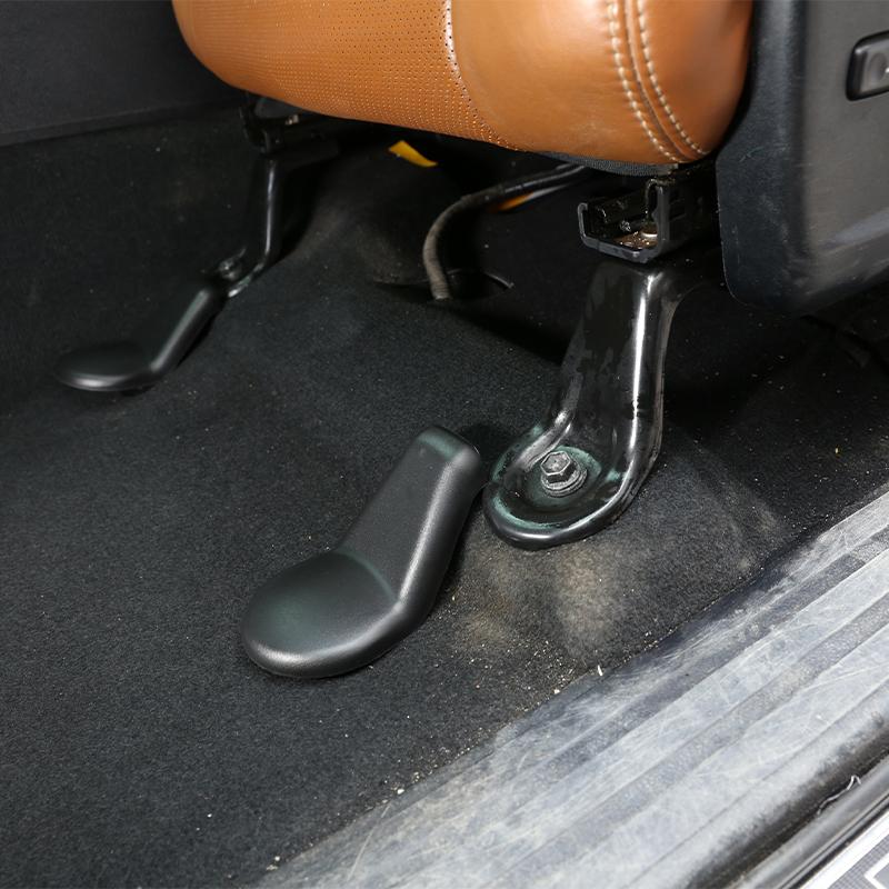 4pcs ABS Black Car Part Seat Foot Screw Protection Cap Decoration Cover For Toyota Tundra 2014- Interior Styling