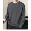 Men's Fleece Lined Crew Neck Sweatshirt Loose Fit Warm Casual Pullover