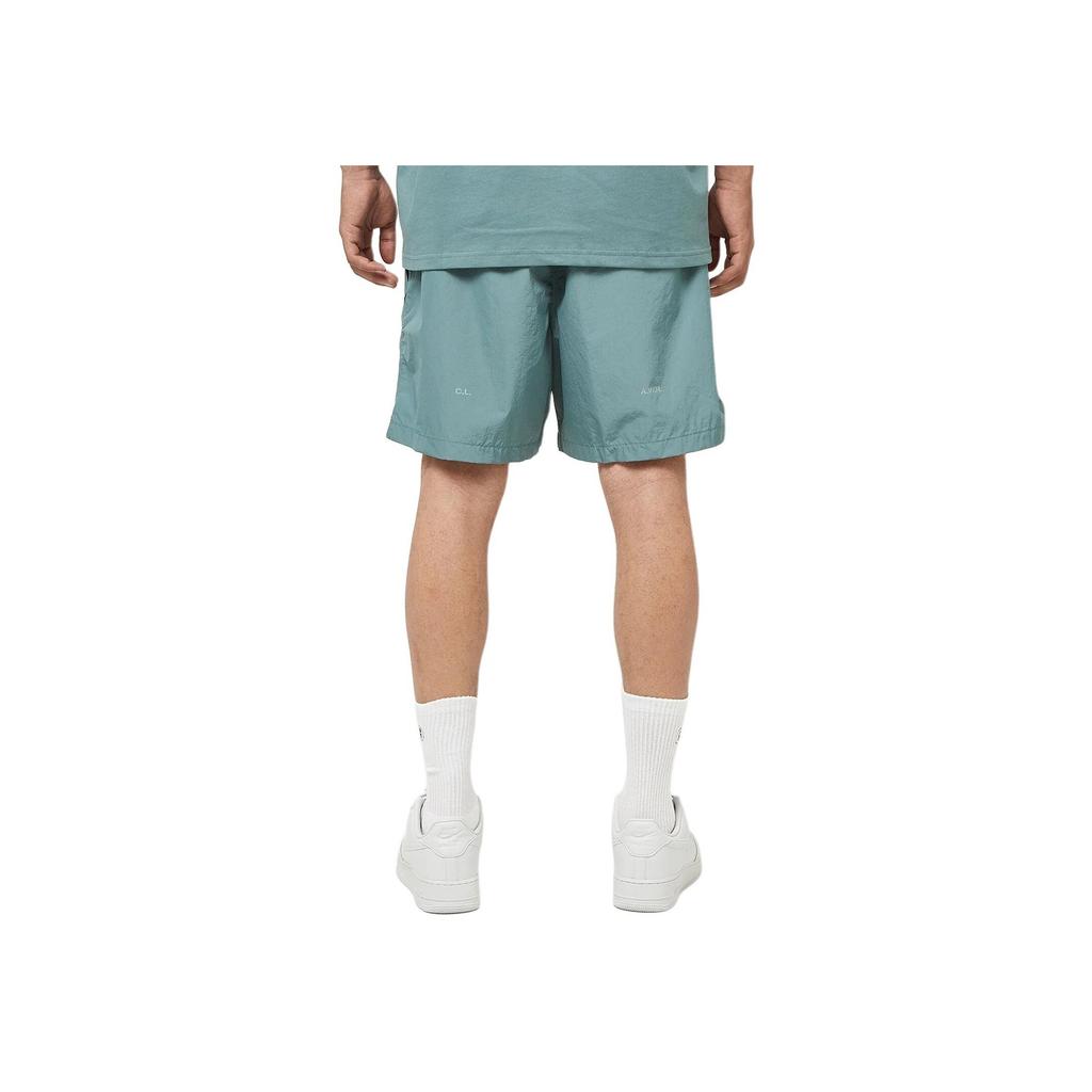 Nike Logo Print Solid Color Elastic Waist Three-Quarter Casual Shorts Men Shorts Green FN8194-382