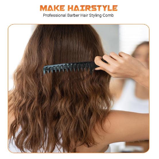 4-Piece Professional Hair Comb Set for Women and Men – Premium Quality, Versatile, and Painless for All Hair Types. Stay Beautiful.