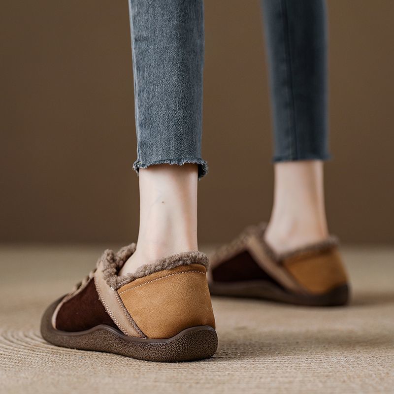 

Женские большие размеры мягкие эластичные зимние теплые утепленные сноубутсы нескользящие износостойкие для улицы для отдыха и спорта хлопковые ботинки 40 коричневый