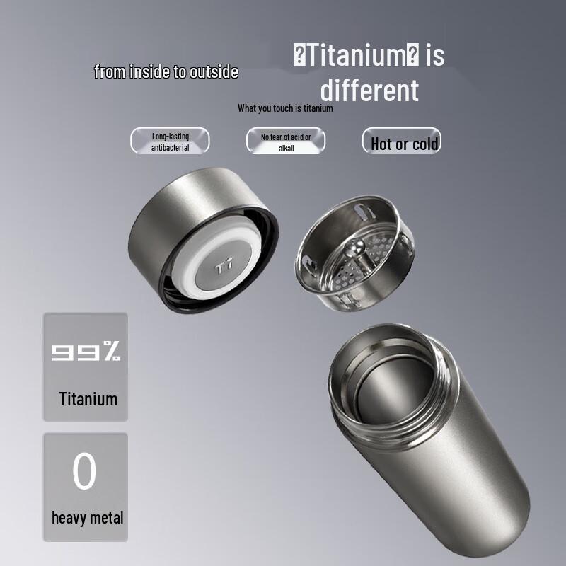 MRSIKEY Double-Layer Frosted Titanium Insulated Mug