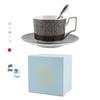 European Luxury Bone China Coffee Cup & Saucer Set - Elegant Afternoon Tea Ceramic Cup