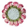 Crochet Rose Bouquet Coaster Heat-resistant DIY Handmade Knitting Flower Coffee Mug Cup Mat Kitchen Countertop Table Desk Decoration