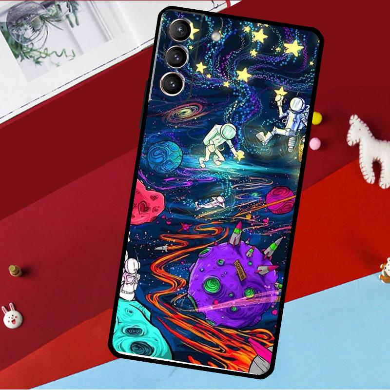 Art Aesthetic Trippy Psychedelic Funda For Samsung Galaxy S26 S25 S24 S21 S22 S23 Ultra S10 Plus S20 FE S25 FE Phone Case